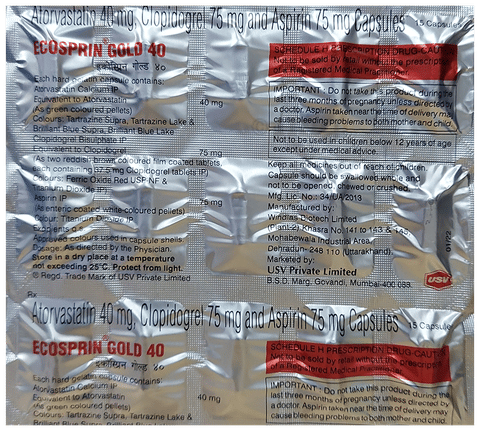 Ecosprin Gold 40 Capsule image