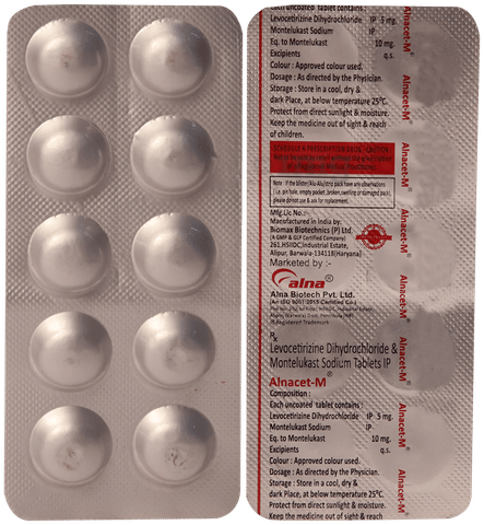Alnacet M 5mg/10mg Tablet