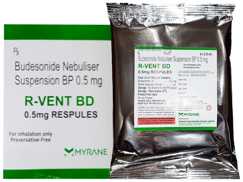 R-Vent BD 0.5mg Respules (2ml Each) image