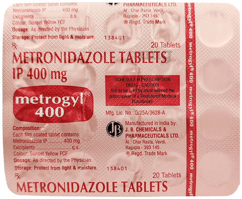 MEtrogyl 400 Tablet image