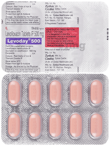 Levoday 500 Tablet