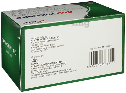 Dapanorm Trio Tablet ER image Dapanorm Trio Tablet ER image