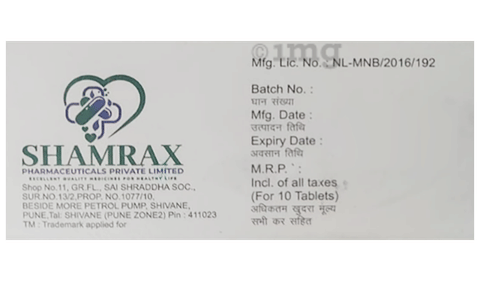 Shamrax-D 10 Tablet image