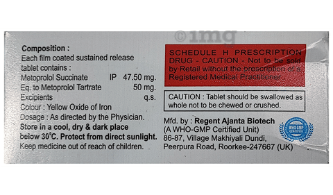 Metcy 50 Tablet SR image Metcy 50 Tablet SR image