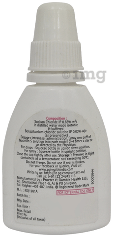 Nasivion S Saline Nasal Spray | Gentle relief from blocked nose image Nasivion S Saline Nasal Spray | Gentle relief from blocked nose image