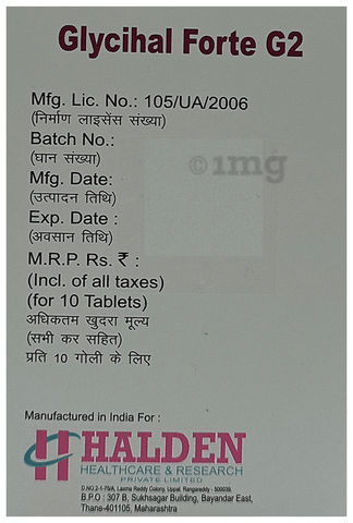 Glycihal Forte G2 Tablet PR