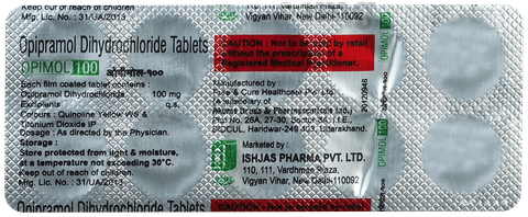 ओपिमोल 100mg टैबलेट image