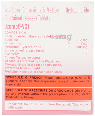 Ozomet-VG 1 Tablet SR image Ozomet-VG 1 Tablet SR image