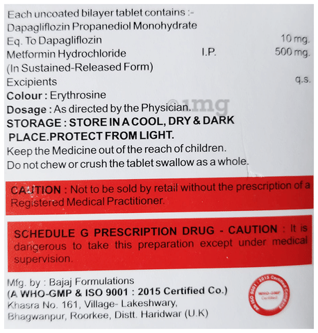 Dapacost-M Tablet SR image