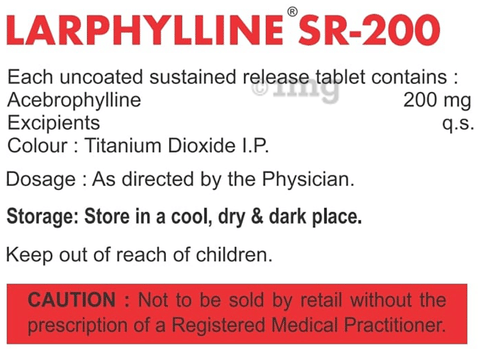 Larphylline SR 200 Tablet image