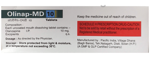 Olinap-MD 10 Tablet image Olinap-MD 10 Tablet image