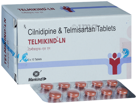 Telmikind-LN 10mg/40mg Tablet image