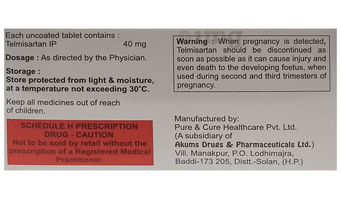 Tpt-Telmi 40 Tablet image
