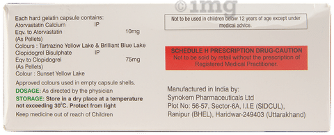 Pritorva CV 10mg/75mg Capsule
