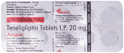 Actiglipt 20mg Tablet image