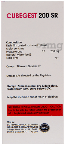 Cubegest 200 SR Tablet 2