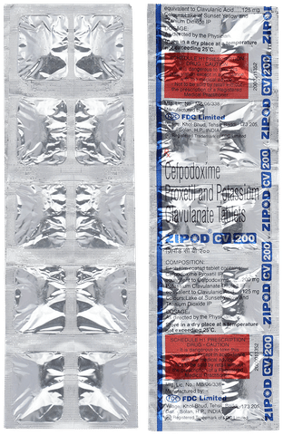 Zipod CV 200mg/125mg Tablet image Zipod CV 200mg/125mg Tablet image