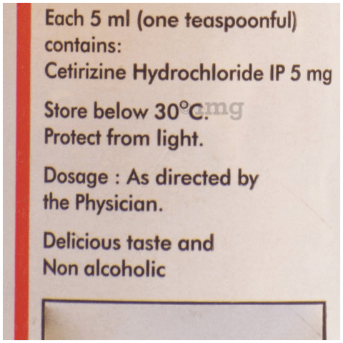 Allercet 5mg/5ml Syrup image Allercet 5mg/5ml Syrup image