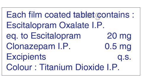 Clonotril Plus 20/0.5 Tablet image Clonotril Plus 20/0.5 Tablet image