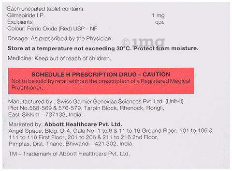 Glimer 1 Tablet image