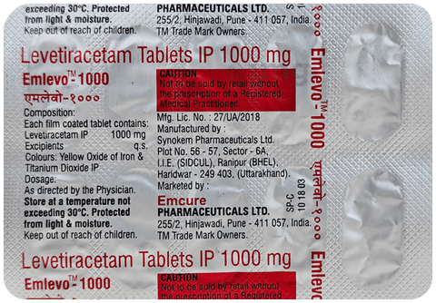 Emlevo 1000mg Tablet image Emlevo 1000mg Tablet image