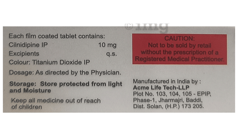 Cilafirst 10 Tablet image