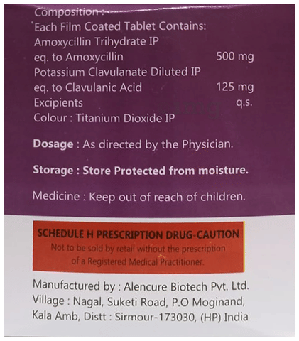 Amsclav 625 Tablet image