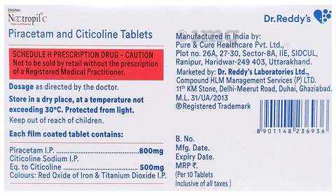 Nootropil C Tablet image