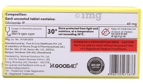 Gliclagood 40 Tablet image
