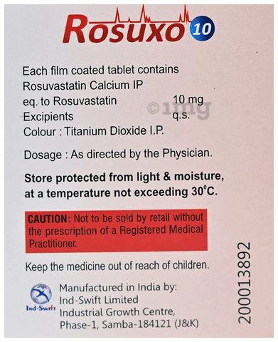 Rosuxo 10 Tablet image Rosuxo 10 Tablet image