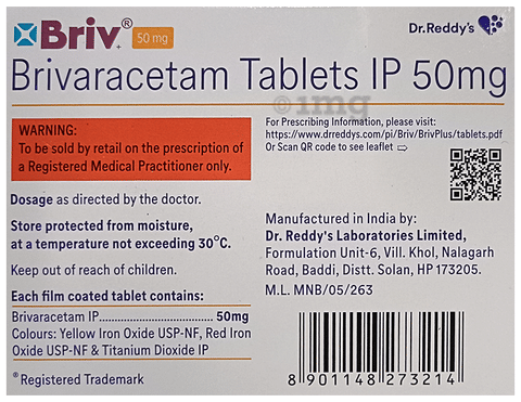 Briv + 50mg Tablet image Briv + 50mg Tablet image
