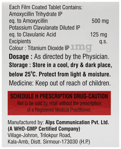 Romaclav 625 Tablet image