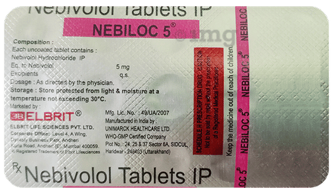 Nebiloc 5 Tablet image