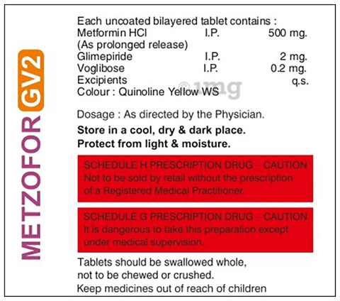 Metzofor GV2 Tablet PR