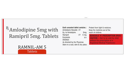 Ramnil-AM 5 Tablet image Ramnil-AM 5 Tablet image