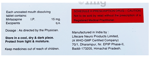 Mirtabright 15 Tablet MD image Mirtabright 15 Tablet MD image