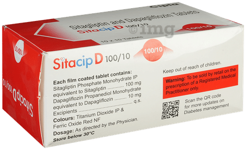 Sitacip D 10mg/100mg Tablet image Sitacip D 10mg/100mg Tablet image