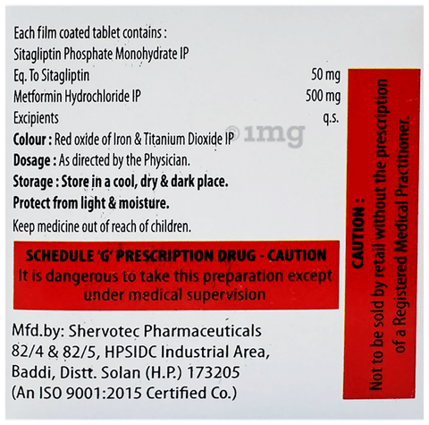 Sitglip-M 50/500 Tablet image Sitglip-M 50/500 Tablet image