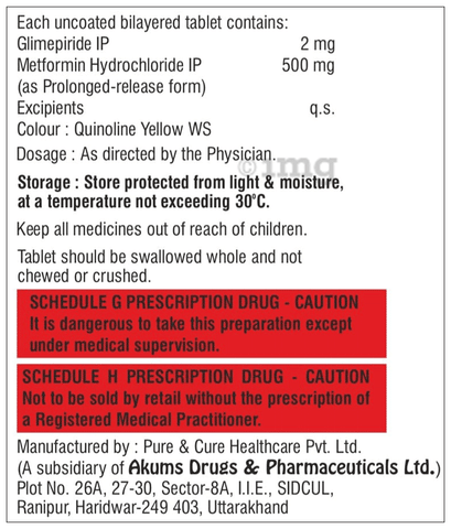 Gliris-M 2 Tablet PR