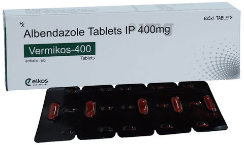 Vermikos 400mg Tablet image Vermikos 400mg Tablet image