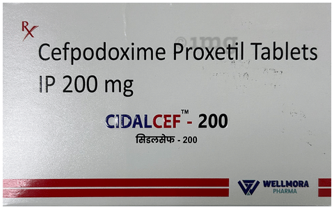 Cidalcef 200 Tablet image