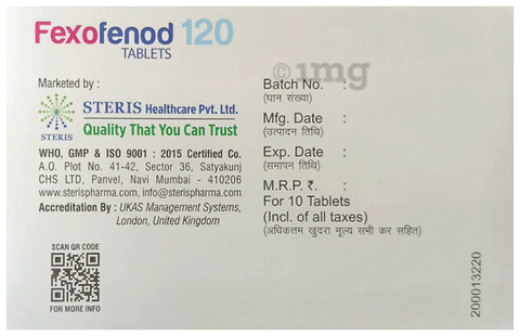 Fexofenod 200 Tablet image Fexofenod 200 Tablet image