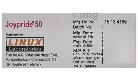 Joypride 50mg Tablet image