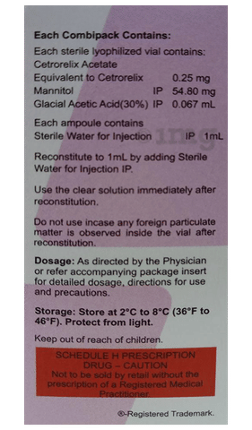 Sanrox 0.25mg Injection image