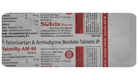 Telmifly-AM 40 Tablet image Telmifly-AM 40 Tablet image