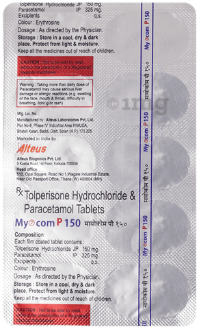 Myocom P 150 Tablet image