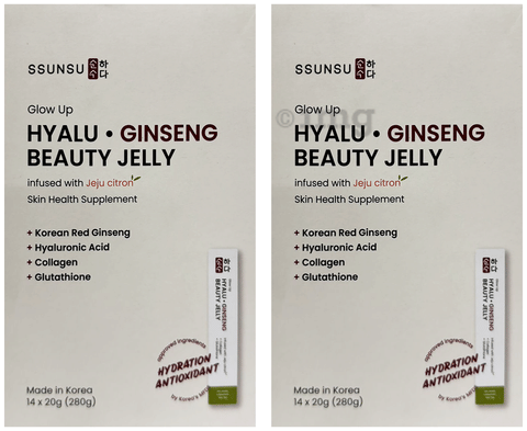 SSUNSU Glow Up Hyalu Ginseng Beauty Jelly Sachet (14 Each): Buy combo pack  of 2.0 boxes at best price in India