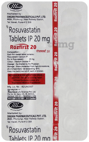 Rozfirst 20mg Tablet image Rozfirst 20mg Tablet image