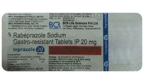 Inprazole 20 Tablet image Inprazole 20 Tablet image