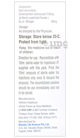 Cebrogen 60 mg Injection image Cebrogen 60 mg Injection image